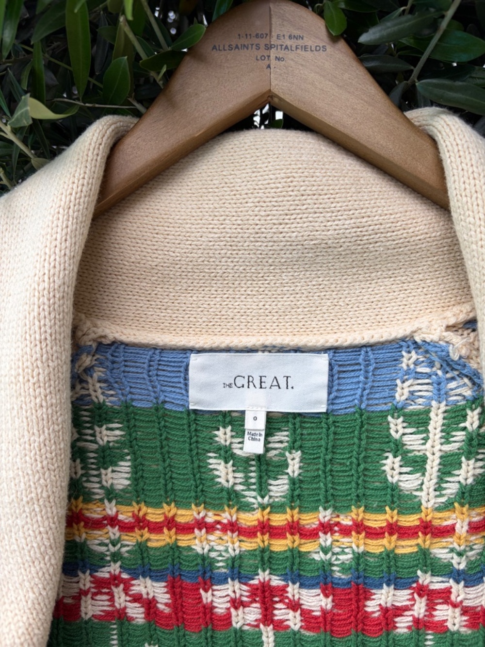 The Great Garden Lodge Cardigan Cream 0/XS - Picture 3 of 15